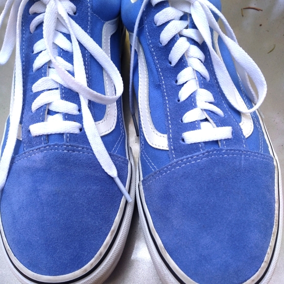 Vans Periwinkle Sneakers Shoes Men's 10 Womens 11 Blue Purple Skate Off the Wall - Picture 3 of 6